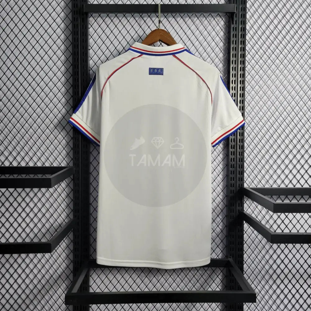 France Away Kit Retro International 98 Football Jersey