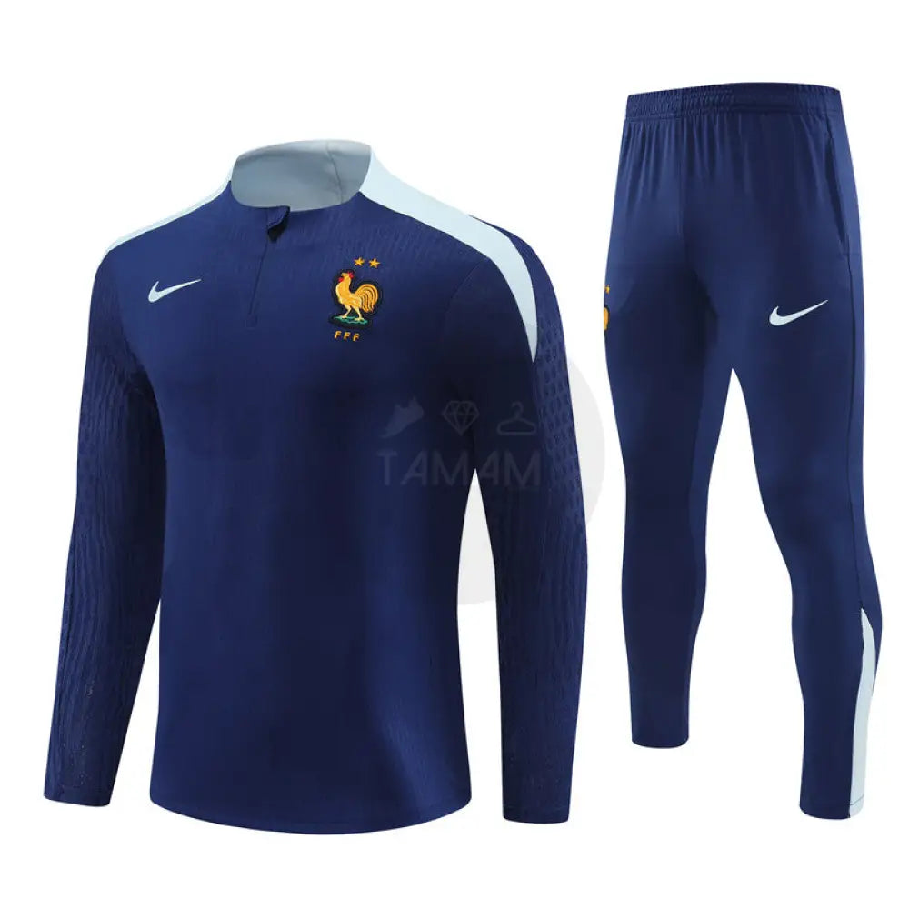 France Blue 1/4 Zip Training Tracksuit 24/25 International