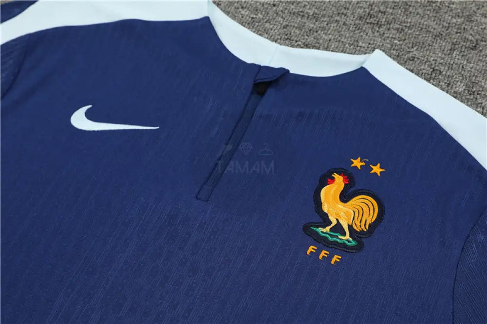 France Blue 1/4 Zip Training Tracksuit 24/25 International