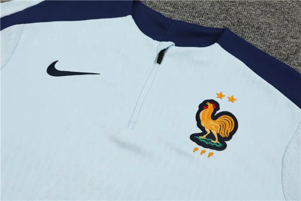 France Light Blue 1/4 Zip Training Tracksuit 24/25 International