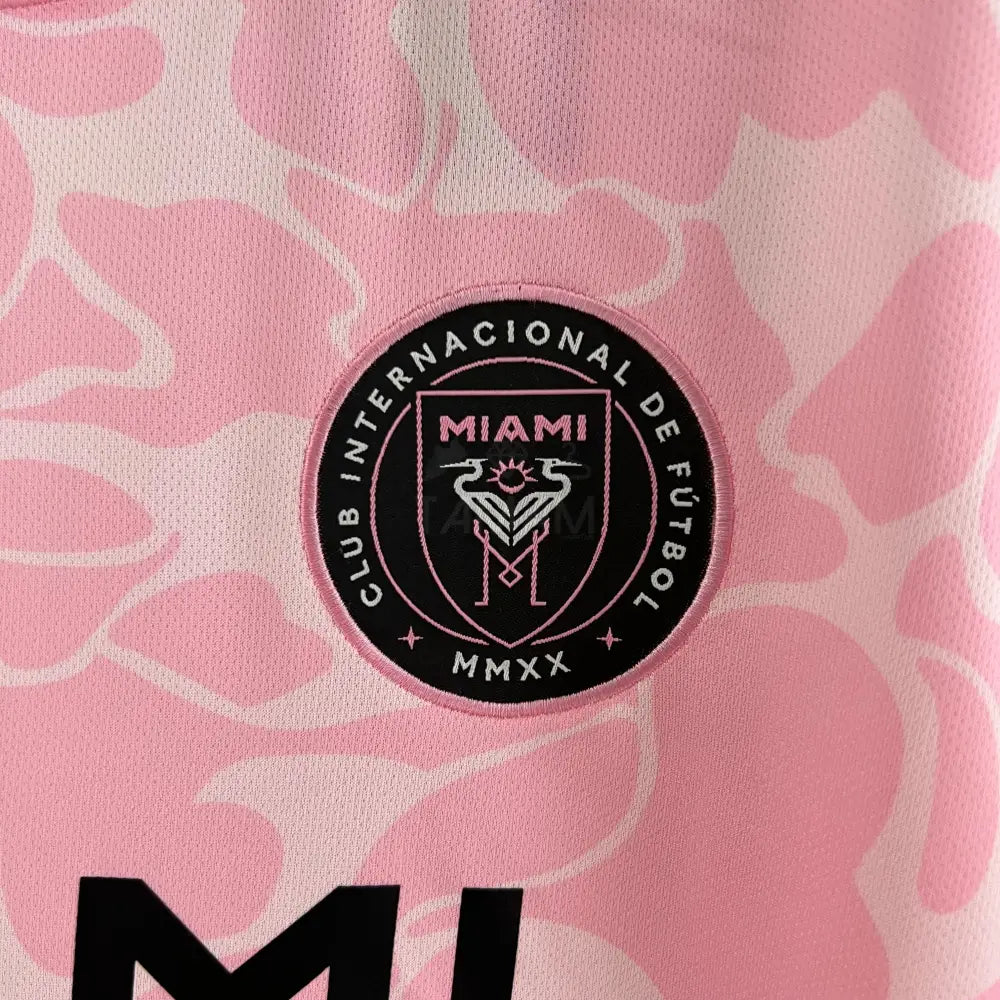 Inter Miami Cf Limited Bape Pink Summer Kit 23/24 Football Jersey