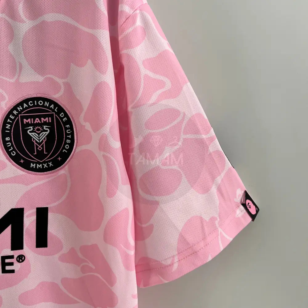 Inter Miami Cf Limited Bape Pink Summer Kit 23/24 Football Jersey