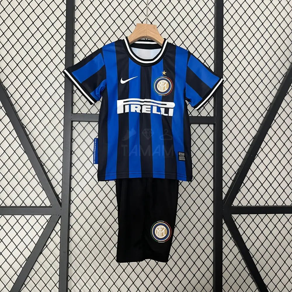 Inter Milan Home Retro Kit Kids 09/10 Football Jersey
