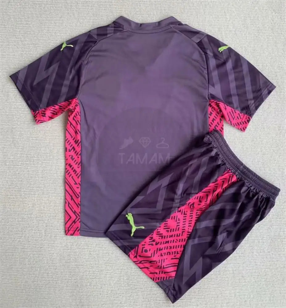 Manchester City Gk Kit Purple Kids 23/24 Football Jersey