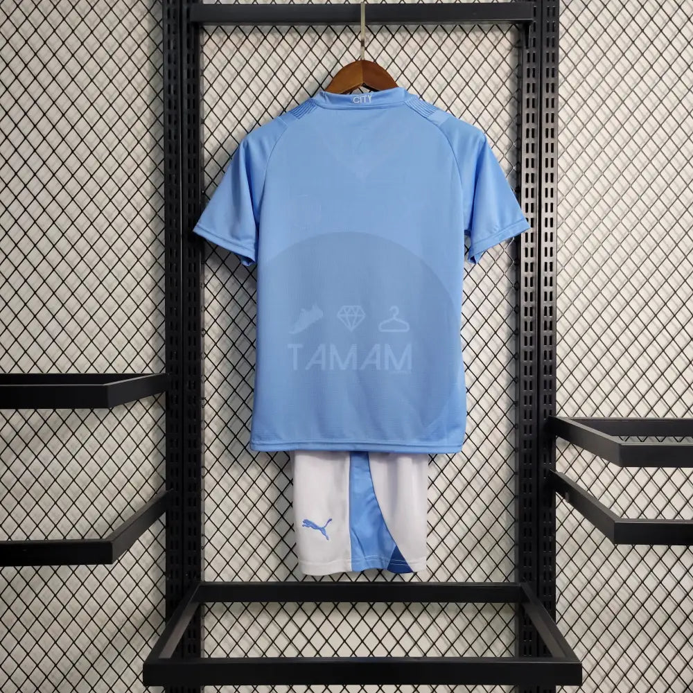 Manchester City Home Kit Kids 23/24 Football Jersey