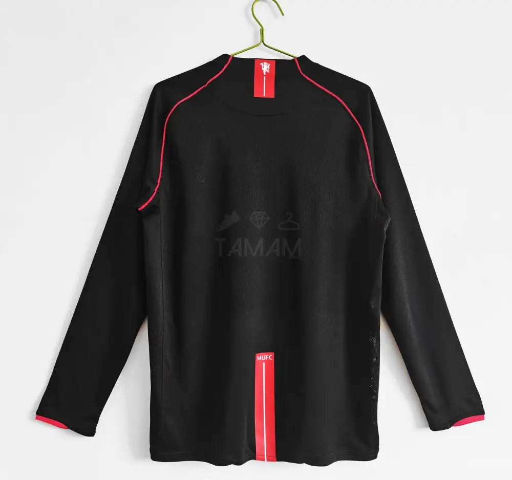 Manchester United Away Kit Retro Long Sleeves 07/08 Football Jersey