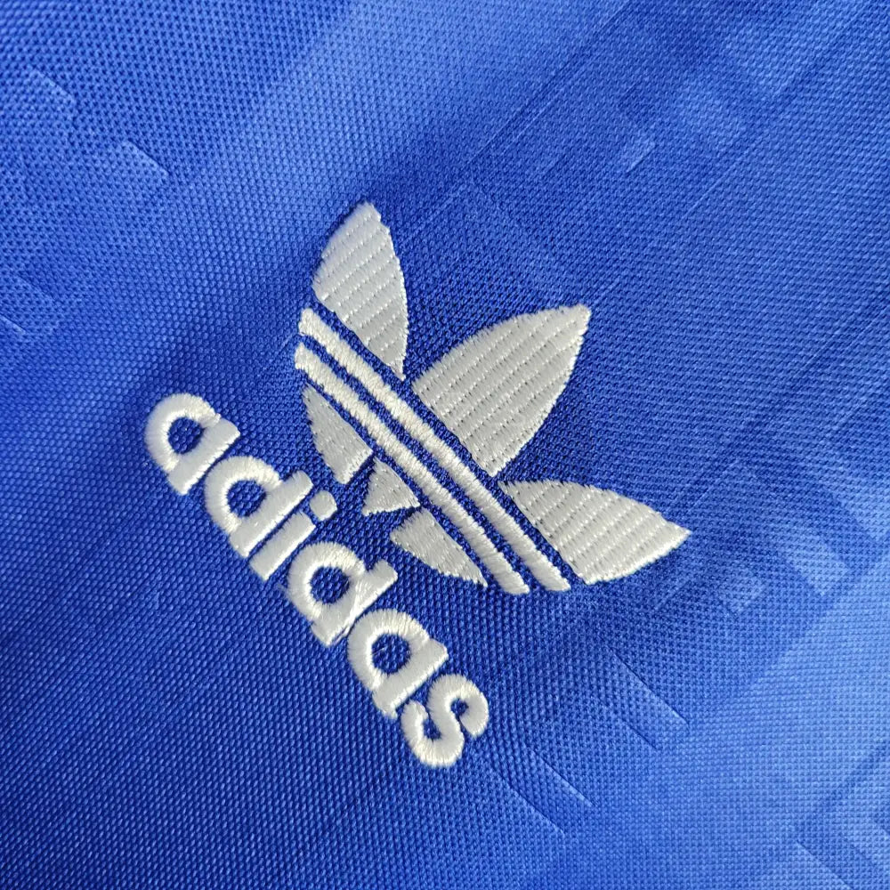 Manchester United Blue Home Kit Retro 88 Football Jersey