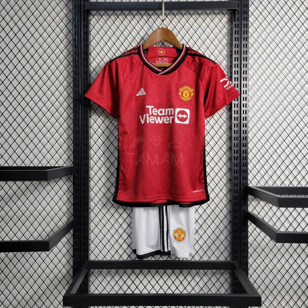 Manchester United Home Kit Kids 23/24 Football Jersey