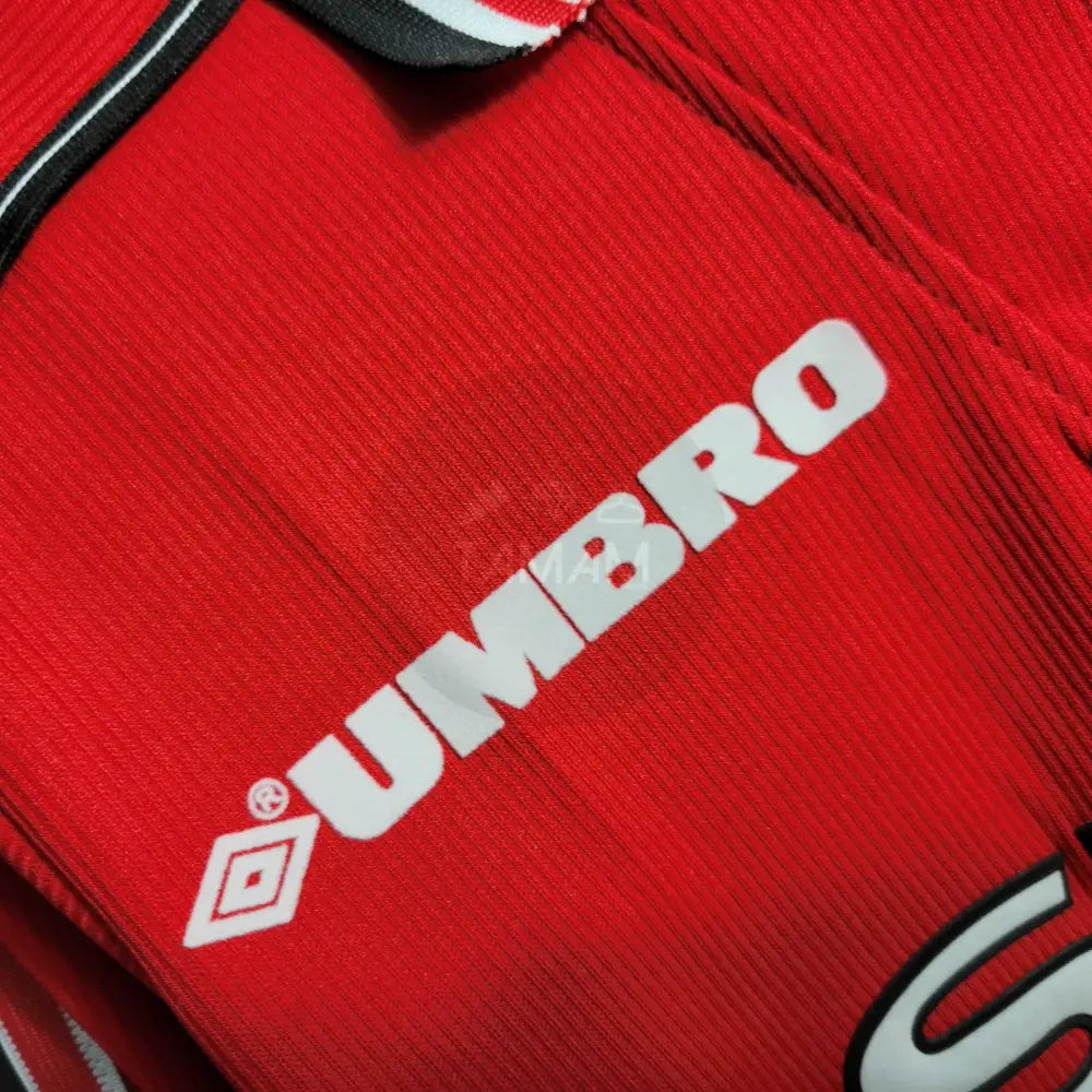 Manchester United Home Kit Retro Long Sleeves 98/99 Football Jersey