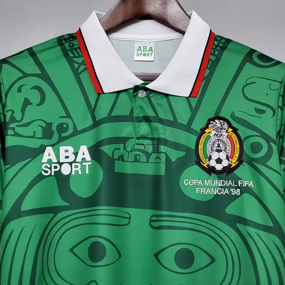 Mexico Home Kit Retro 98 International Football Jersey