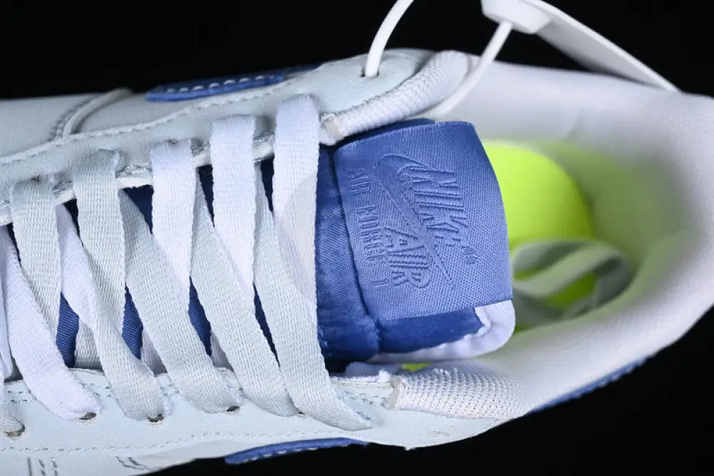 Nike Air Force 1 White And Blue Shoes