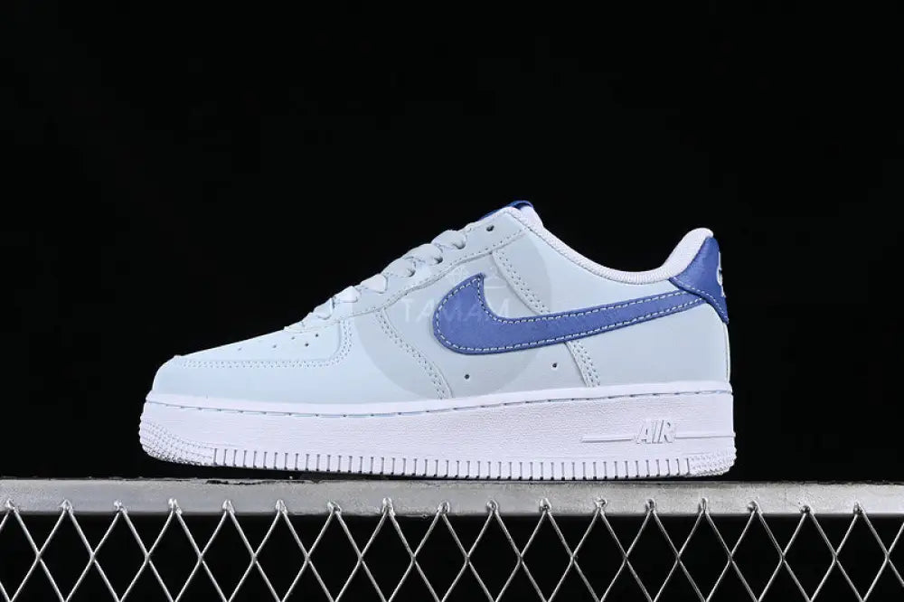 Nike Air Force 1 White And Blue Shoes