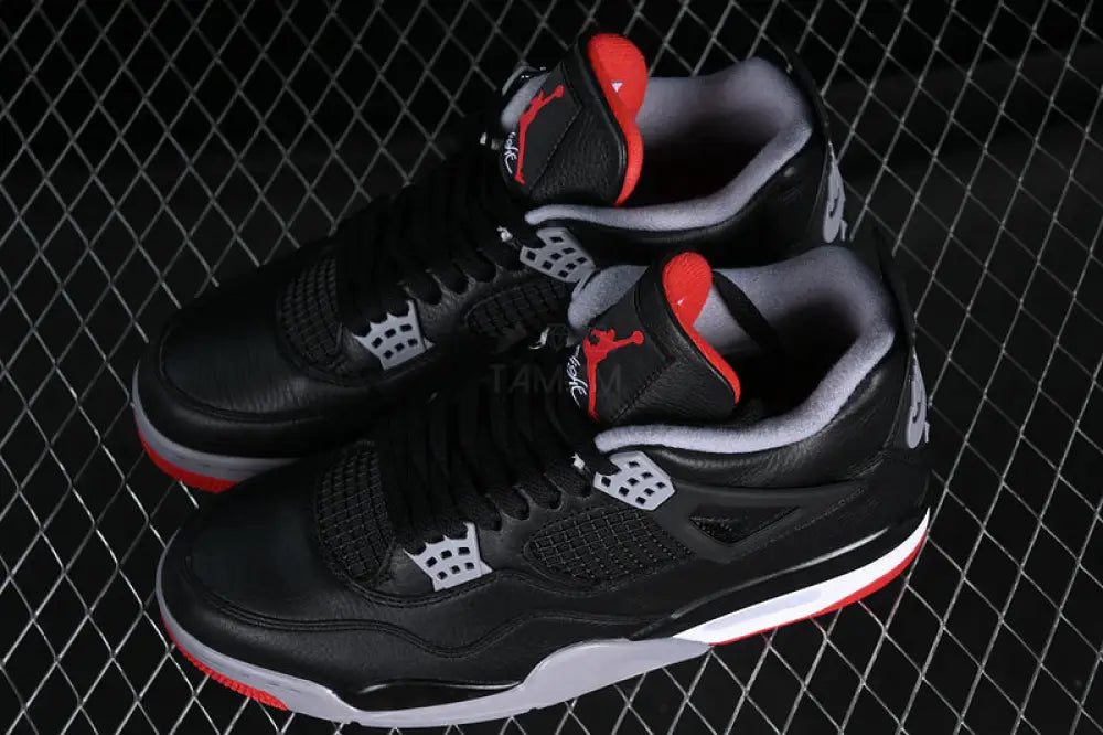 Nike Air Jordan 4 Retro Bred Reimagined White/Black/Grey/Red Shoes