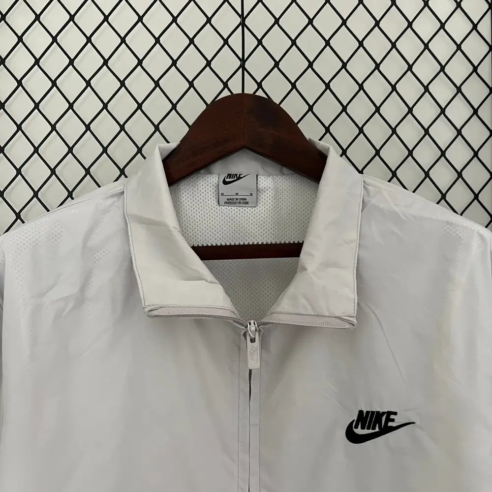 Nike Club Rainbow Embroidered Jacket White Windbreaker
