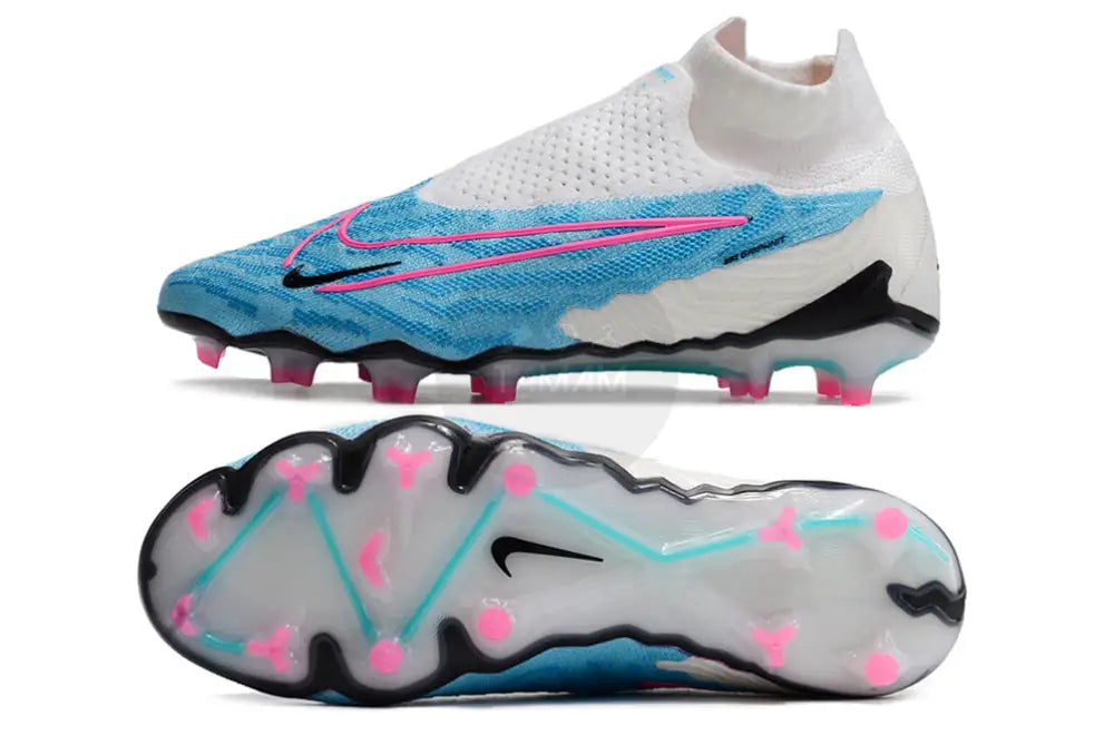 Nike Phantom Gx Elite Df Fg Blast - Baltic Blue/Pink Blast/White Soccer Cleats