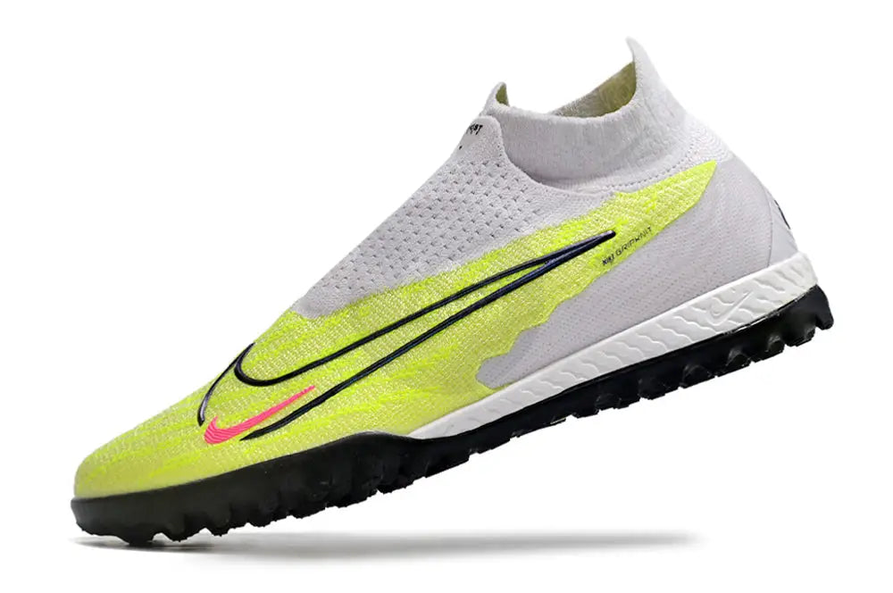 Nike Phantom Gx Elite Df Link Tf Artificial Turf - Grey/Green/Pink Soccer Cleats