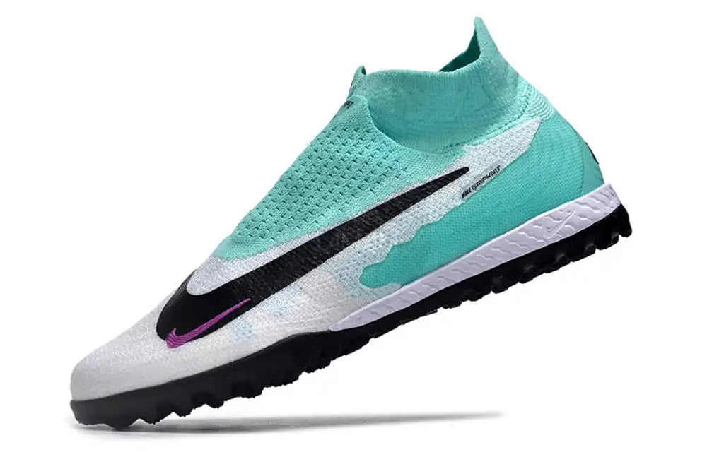 Nike Phantom Gx Elite Df Link Tf Artificial Turf - White/Jade/Black/Purple Soccer Cleats