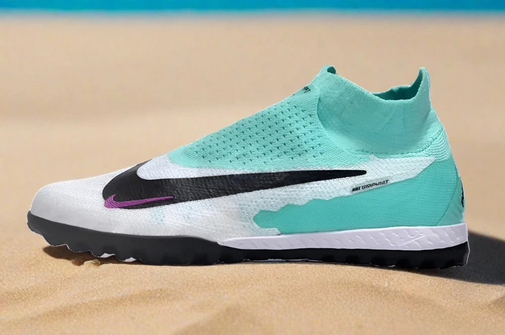 Nike Phantom Gx Elite Df Link Tf Artificial Turf - White/Jade/Black/Purple Soccer Cleats