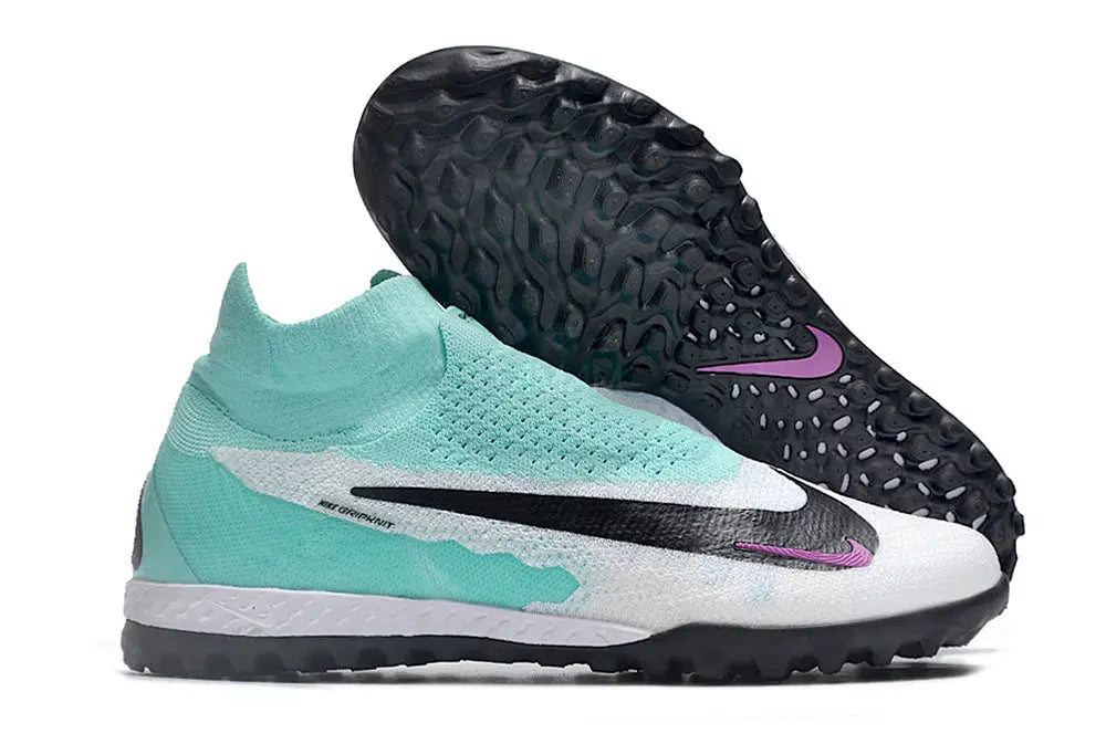 Nike Phantom Gx Elite Df Link Tf Artificial Turf - White/Jade/Black/Purple Soccer Cleats