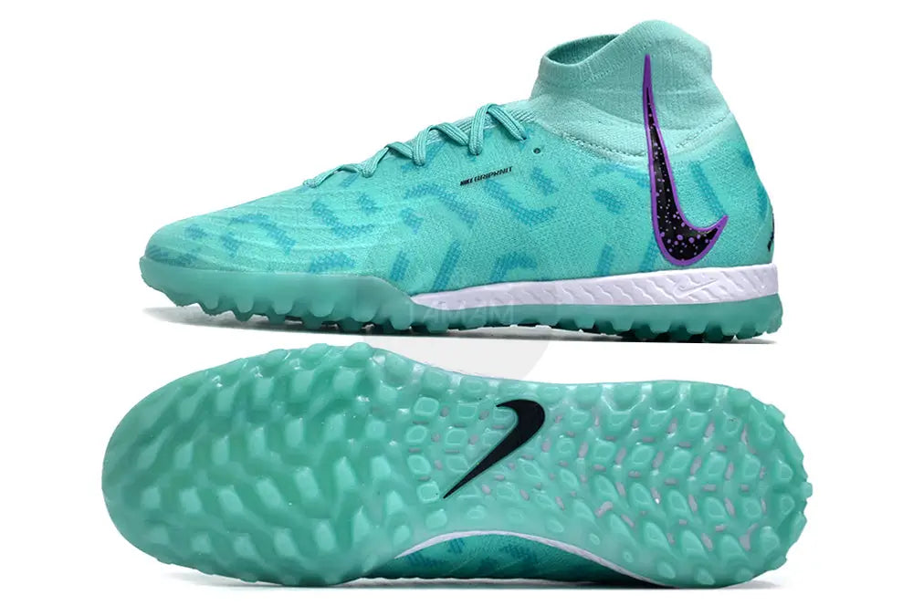 Nike Phantom Luna Elite Nu Tf Artificial Turf - Green/Yellow/Purple/Black Soccer Cleats