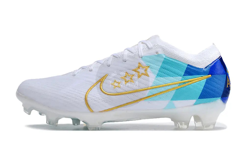 Nike Zoom Mercurial Vapor 15 Elite Fg Enzo Fernandez - White/Blue/Gold Soccer Cleats