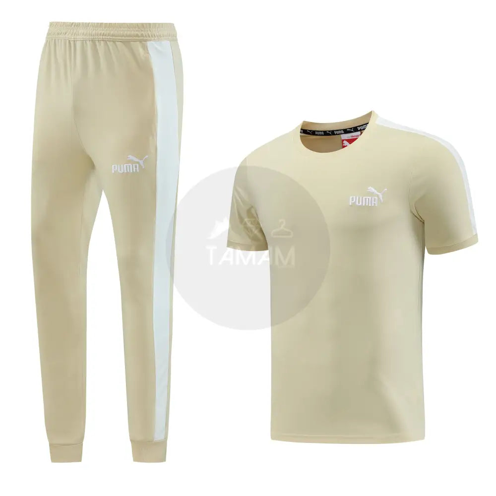 Puma T7 Beige Set Shirt + Pants Tracksuit