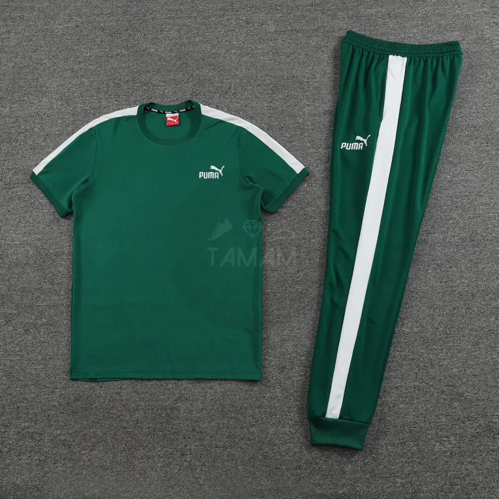 Puma T7 Green Set Shirt + Pants Tracksuit