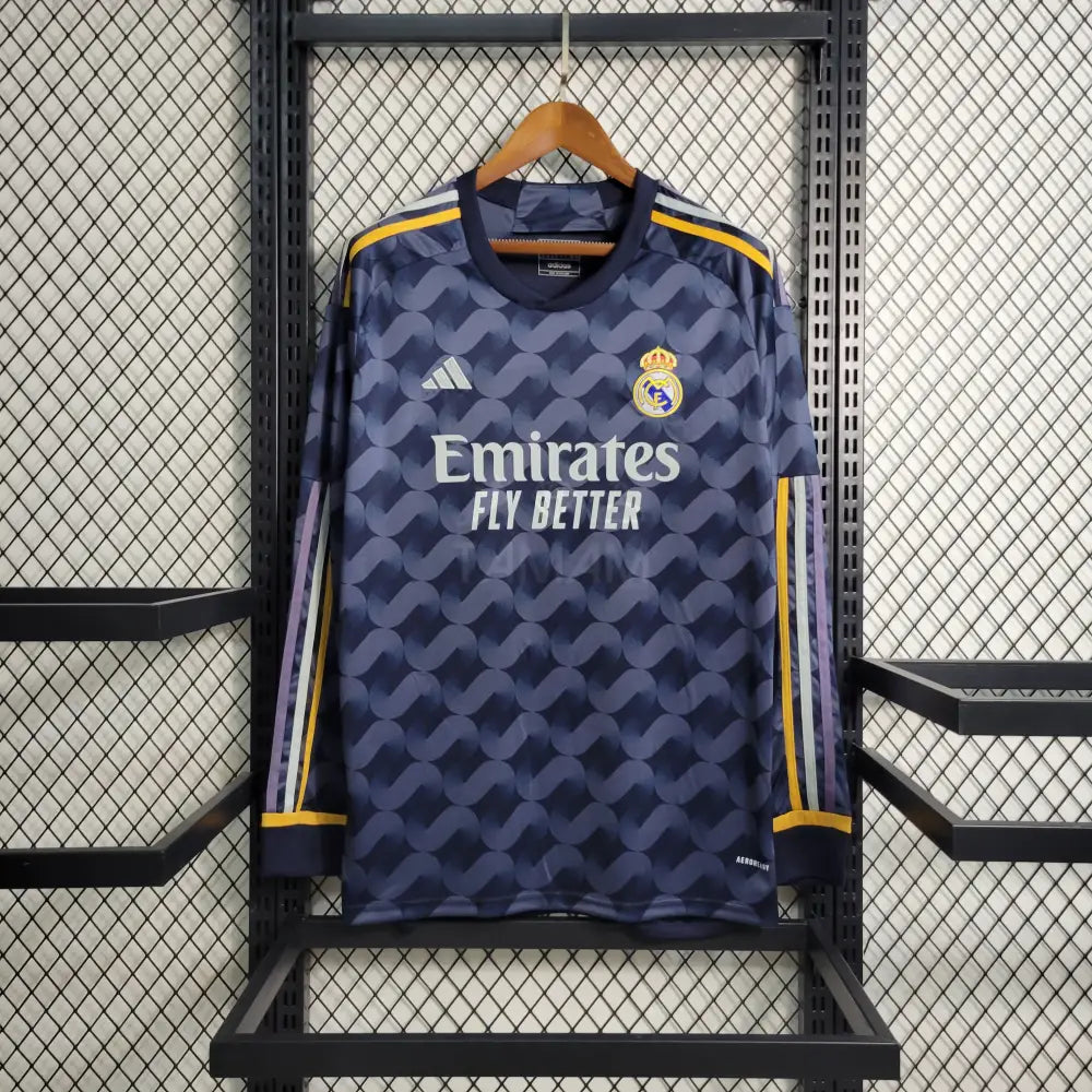 Real Madrid Away Kit 23 24 Long Sleeves Tamam Mauritius