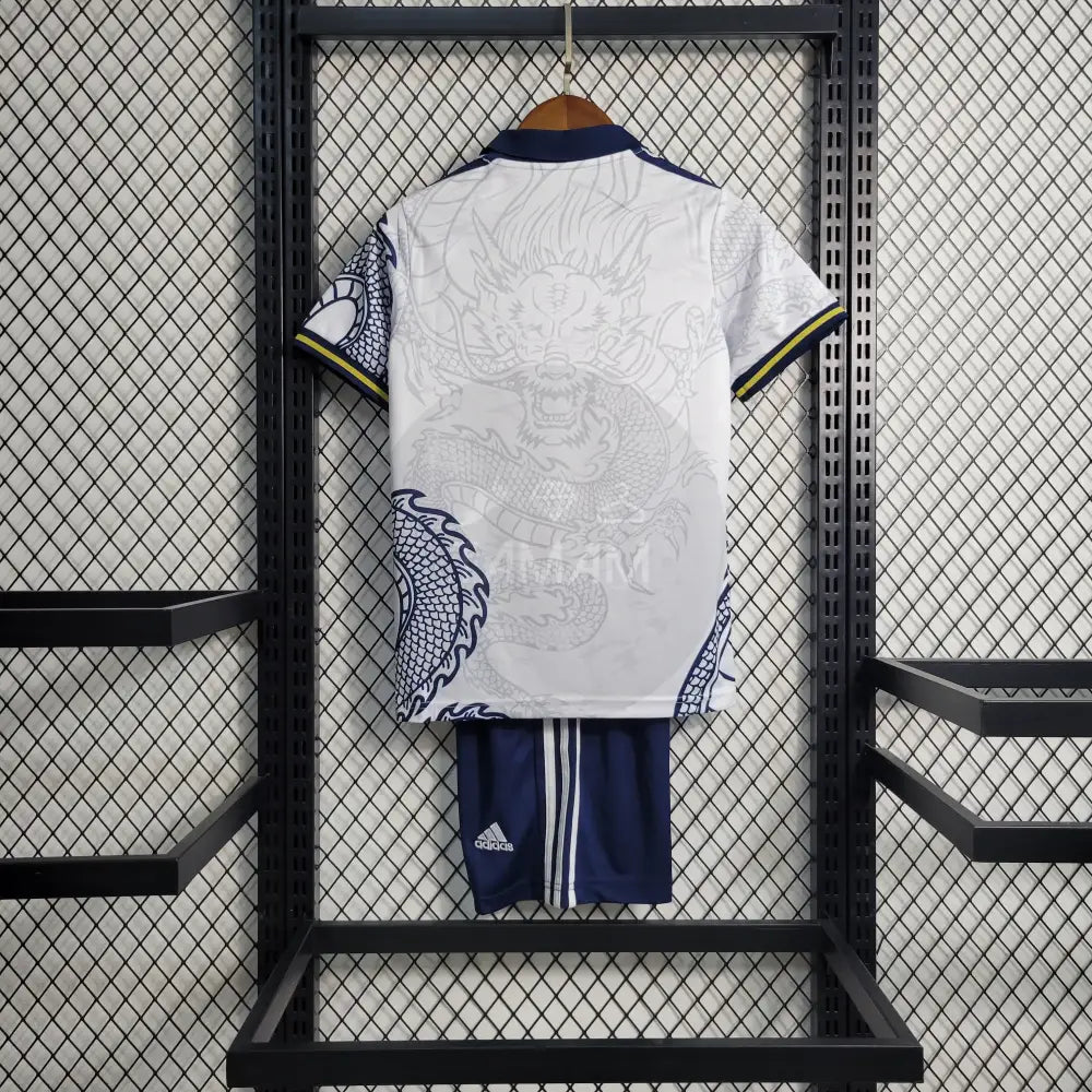 Real Madrid Kit Special Edition Dragon White Kids 23/24 Football Jersey
