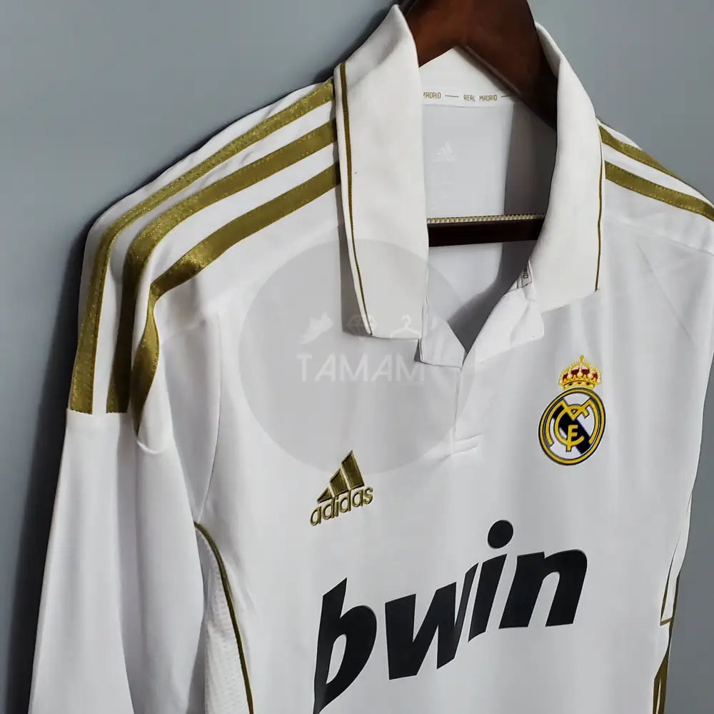 Real Madrid Retro 11/12 Kit Long Sleeves Sleeves Football Jersey