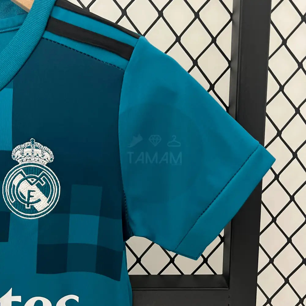Real Madrid Third Retro Kit Kids 17/18 Football Jersey