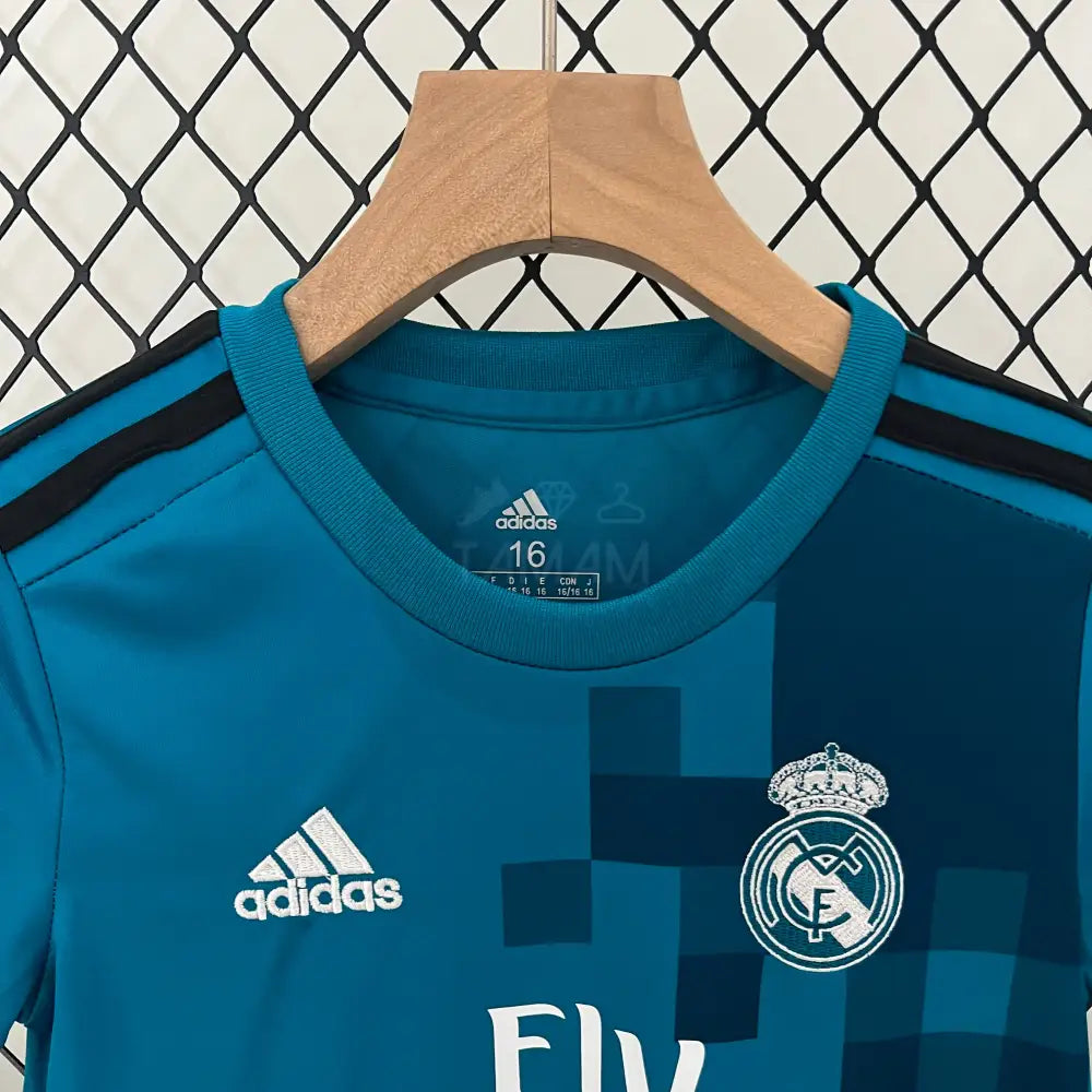 Real Madrid Third Retro Kit Kids 17/18 Football Jersey