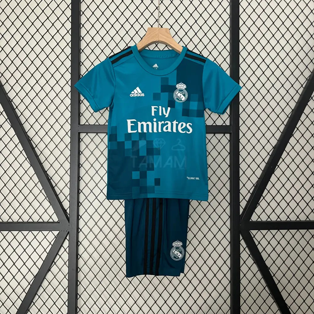 Real Madrid Third Retro Kit Kids 17/18 Football Jersey