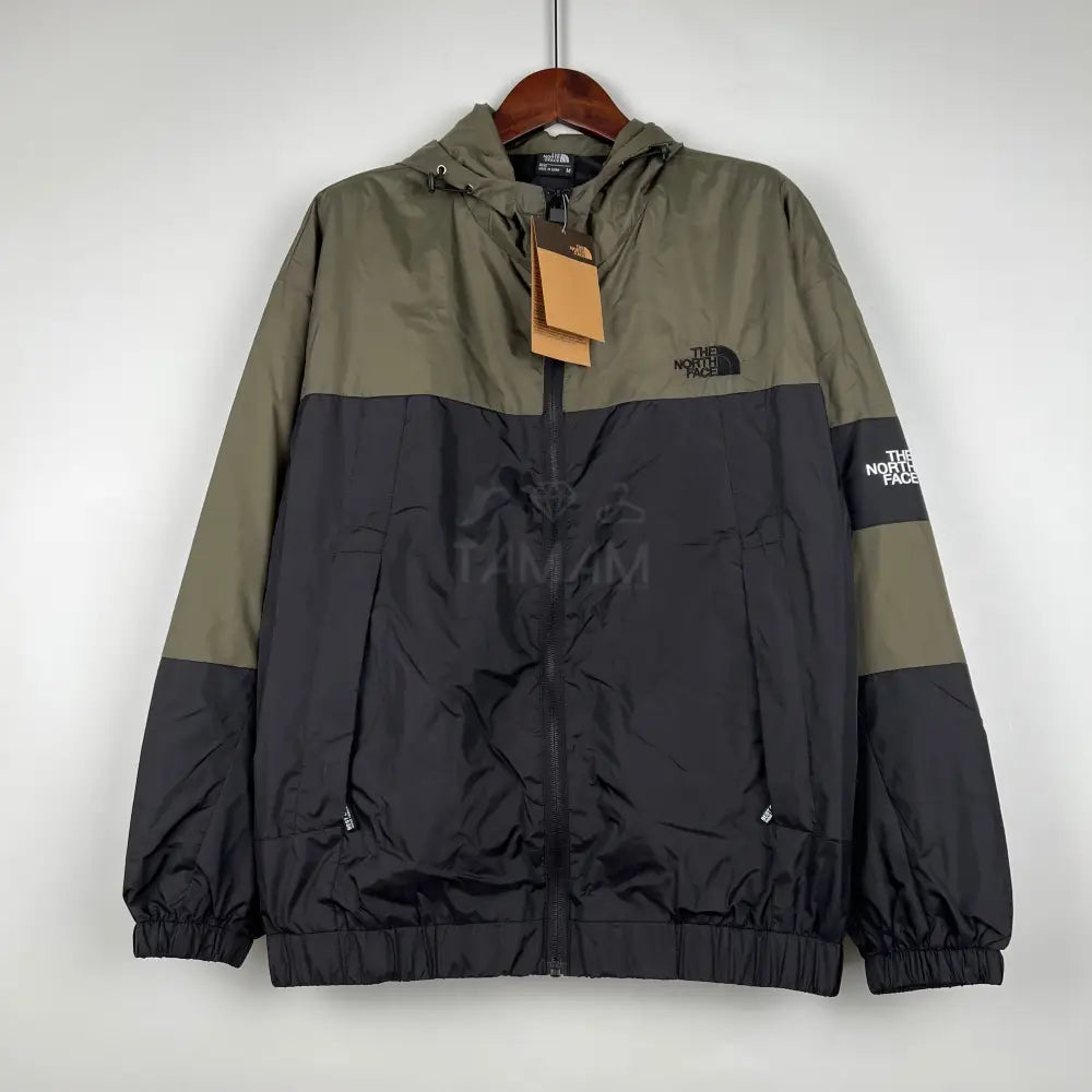 The North Face Windbreaker Khaki Black