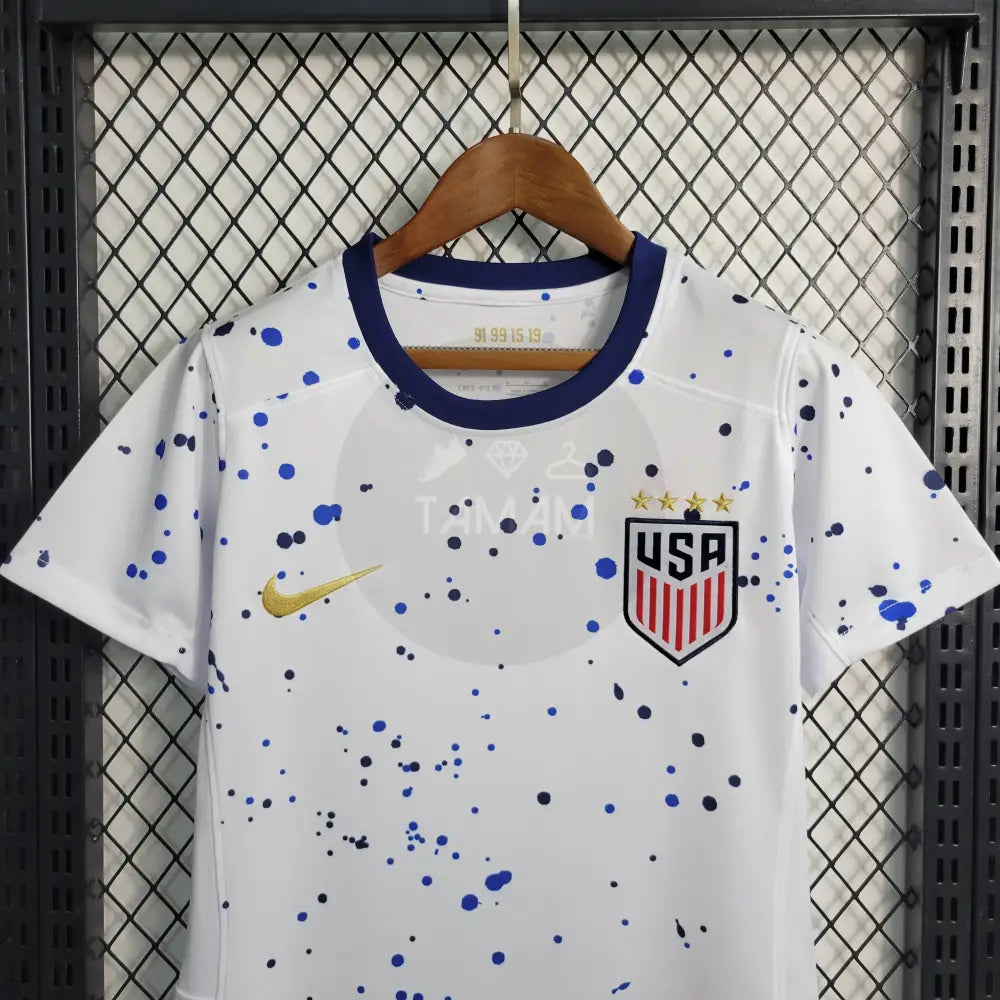 Usa Home Kit 23/24 International Women Version Football Jersey