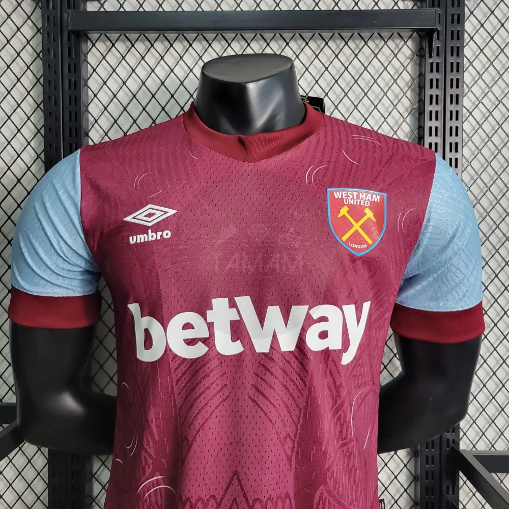 West Ham Home Kit Player Version 23/24 Football Jersey