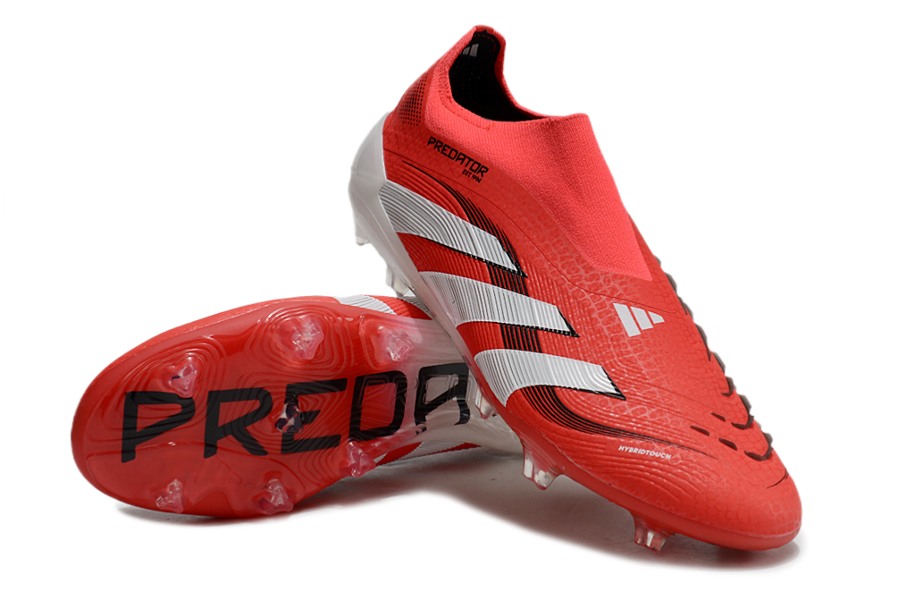 Adidas Predator Elite Pure Victory Laceless FG  Red / Core Black / White