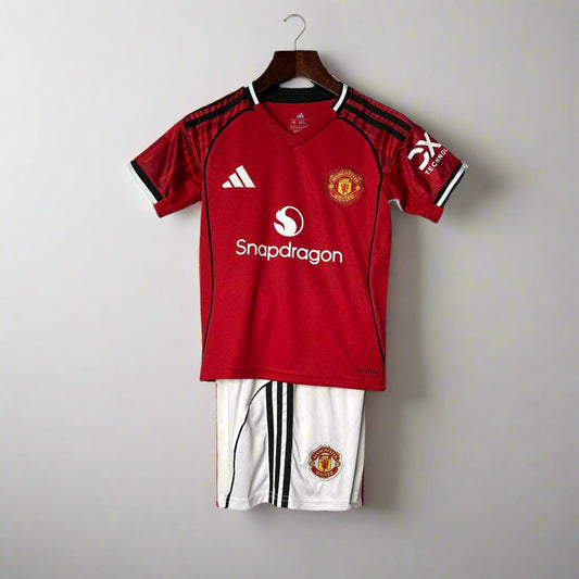 Manchester United Home Kit Kids 25/26