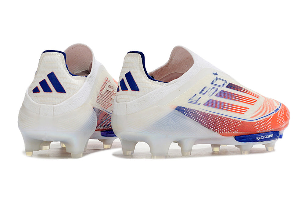 Adidas F50+ Adizero Laceless FG White/Blue/Orange/Red