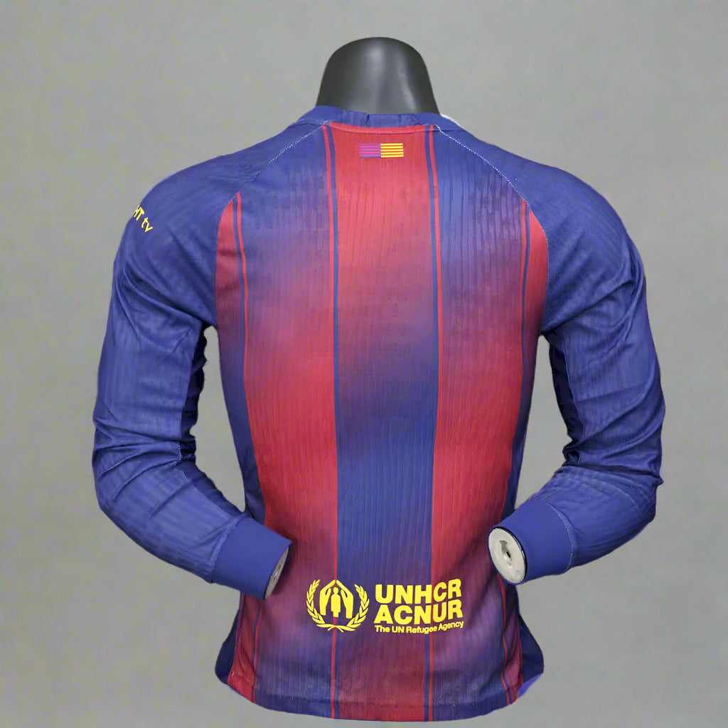 Barcelona Home Kit 25/26 Long Sleeves Player Version