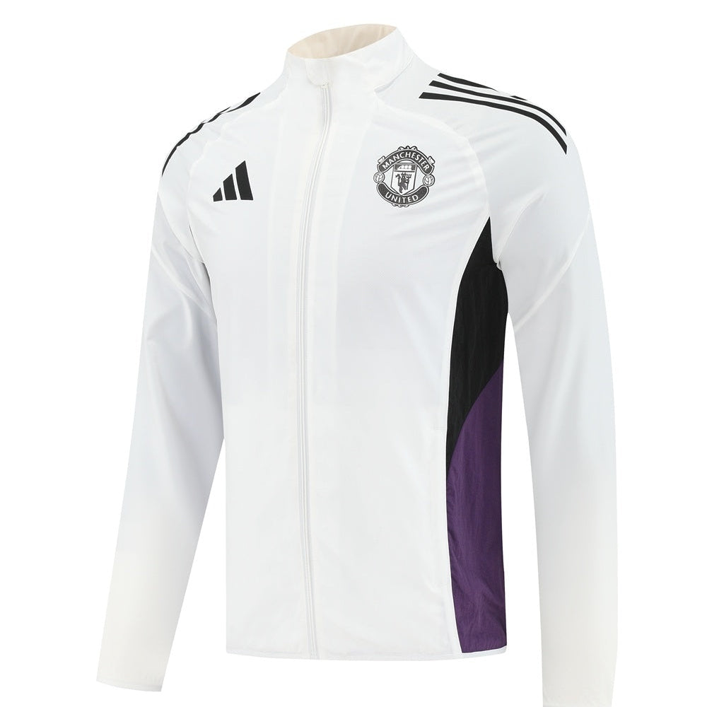 Manchester United White Windbreaker 25/26