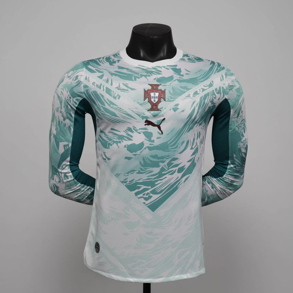 Portugal Away Player Version Kit International World Cup 26 Long Sleeves