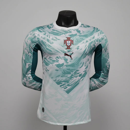 Portugal Away Player Version Kit International World Cup 26 Long Sleeves