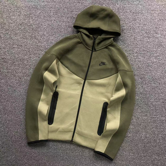 TOP JACKET ONLY - Nike Tech Fleece Set - Nexto Green