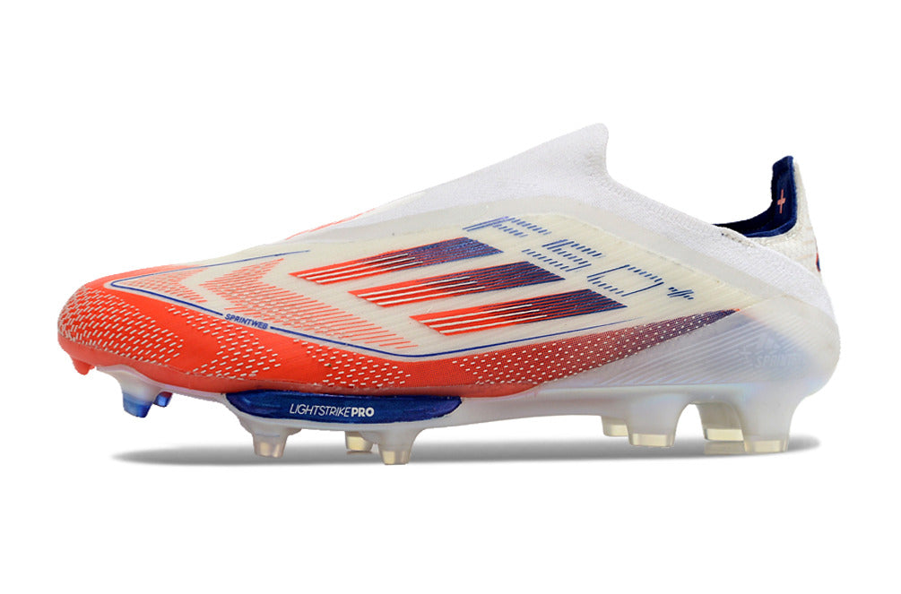 Adidas F50+ Adizero Laceless FG White/Blue/Orange/Red