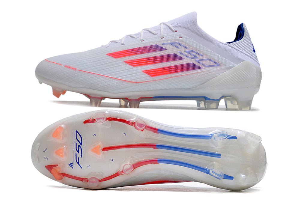 Adidas F50 Adizero FG White/Blue/Pink