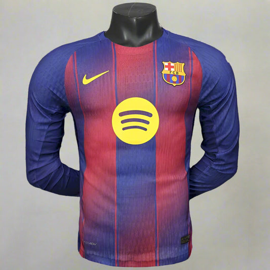 Barcelona Home Kit 25/26 Long Sleeves Player Version