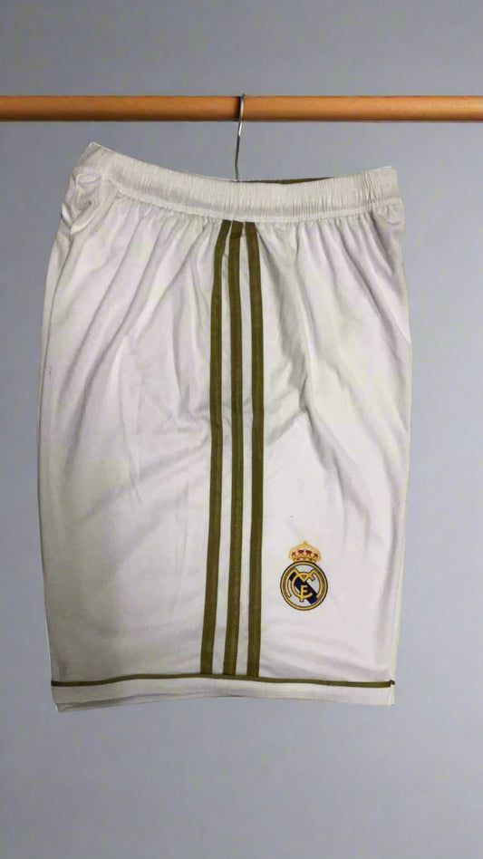 Real Madrid Retro Home Shorts 11/12