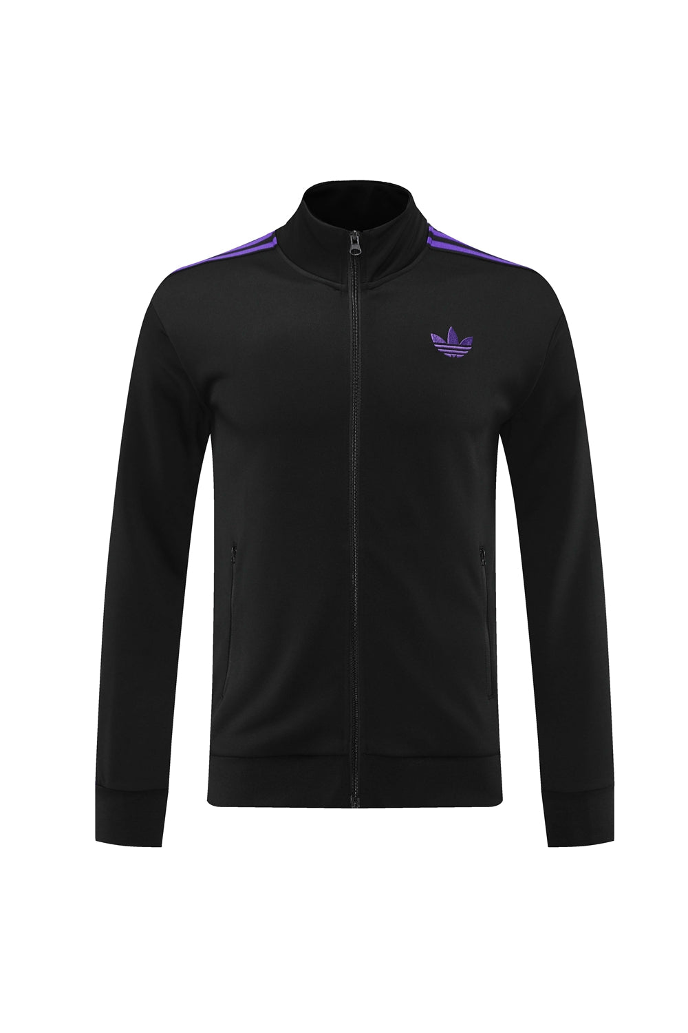 Black and purple adidas tracksuit on sale