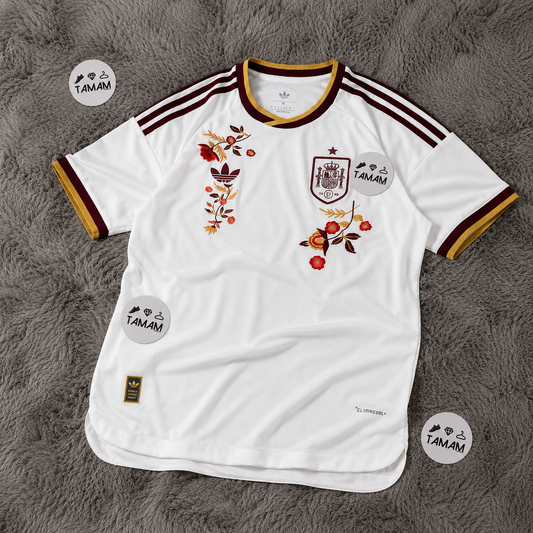Spain Away Kit International Player Version World Cup 26  Special Floral Embroidered - LIMITED